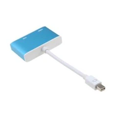 2-i-1 alúmanam v1.3 HD Iomlán 1080P Mini DP Port Taispeáin go HDMI VGA Adapter Cábla do Apple MacBook, Macbook Pro, iMac, Macbook Aeir, agus Mac Mini