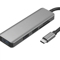 USB C HUB, go USB3.0 HUB, Cárta Reader HUB agus CINEÁL C Seachadadh Cumhachta