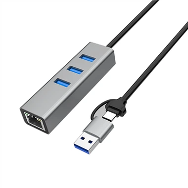 USB C HUB Le Ethernet Do Macbook Pro 4Port